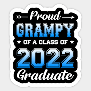 Proud Grampy Of A Class Of 2022 Graduate Senior Graduation Sticker